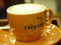 Kaffeetasse von Cafe Frei in Györ / Ungarn